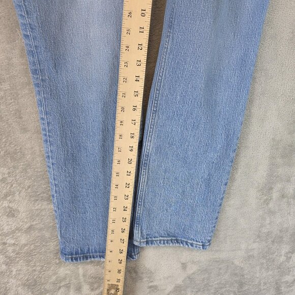 Abercrombie & Fitch 90s Straight Jeans Womens 6R Blue Ultra High Rise Curve Love - Picture 8 of 11